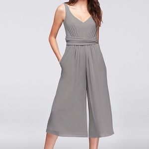 David’s Bridal Jumpsuit  2 in Graphite with tags